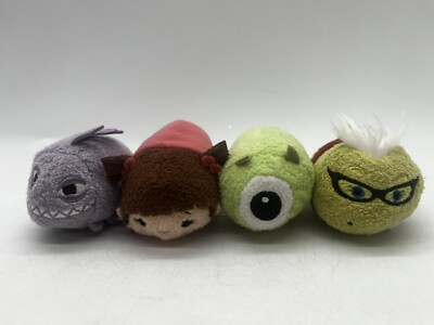 4 Disney Tsum Tsum Monster Inc Posh Paws Plüschtier Kuscheltier Roz Randall Boo Mike