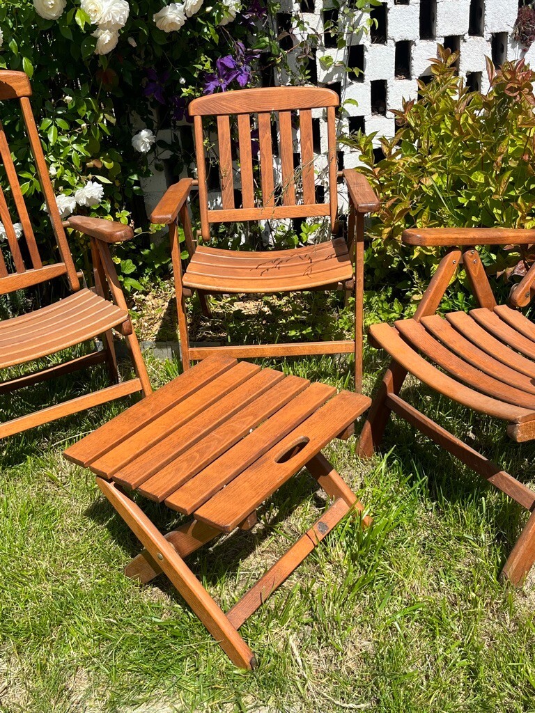 Gartenmöbel Original Herlag Belair, Sitzgruppe mit Hocker eBay