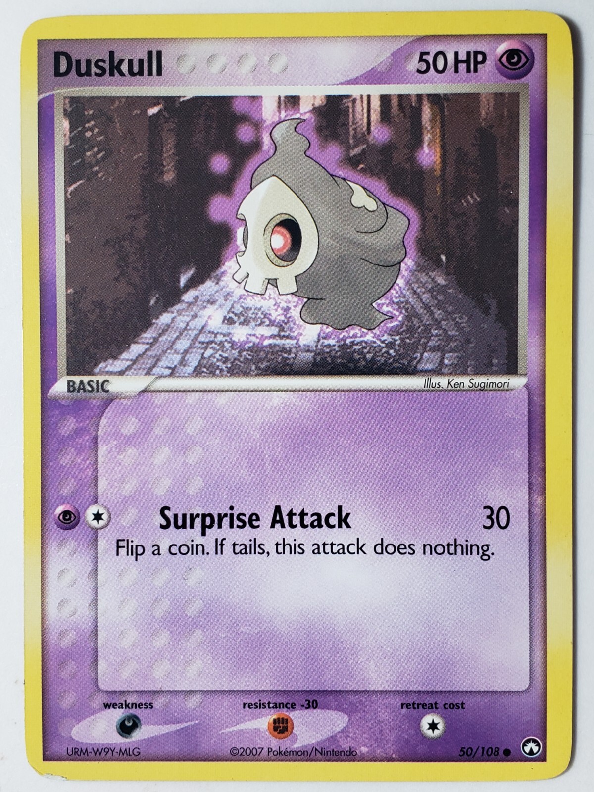 Duskull 50/108 LP - EX Power Keepers 2007 Pokemon Card - $2 Combined Shipping