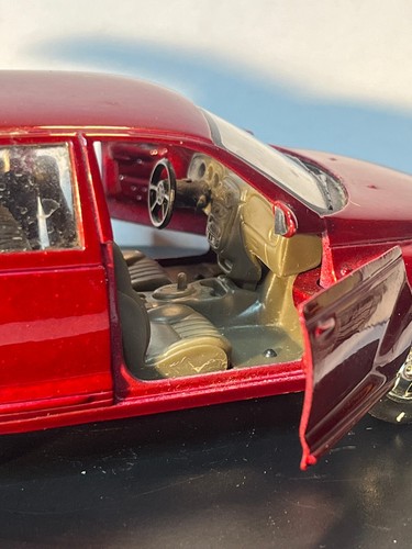 PT Cruiser (Red) Boley Chrysler 2000 Pull-Back Car Loose 1/32 bsna - Picture 7 of 9