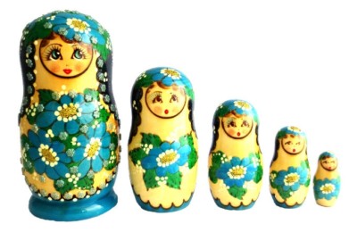 Matriosca bambole Matriochki Matrioska A La Mano Per Ivanova