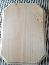 Lot of 2 New Blank Wooden Rectangular Plaques for Display - Unfinished