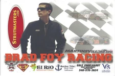 2018 BRAD FOY "STRUTMASTERS MARTINSVILLE" #0 NASCAR TRUCK B/B POSTCARD