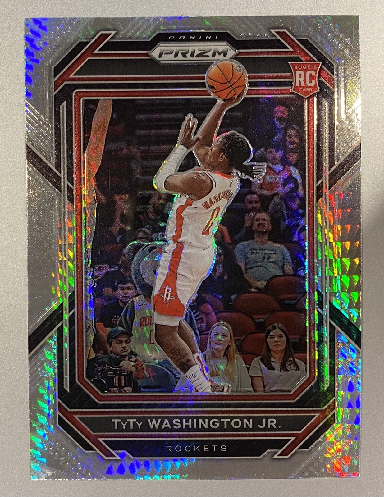 TyTy Washington Jr 2022 Prizm Hyper Prizm Rookie #243 Rockets RC