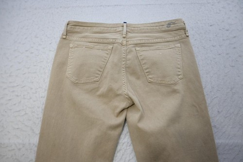 Lacoste Earnest Sewn Harlan Cigarette Leg Stretch Jeans Beige Womens Sz 29 x 32 - Picture 6 of 7