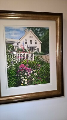Original Aquarell von bekanntem Künstler mit Blumen Qualitätsstück