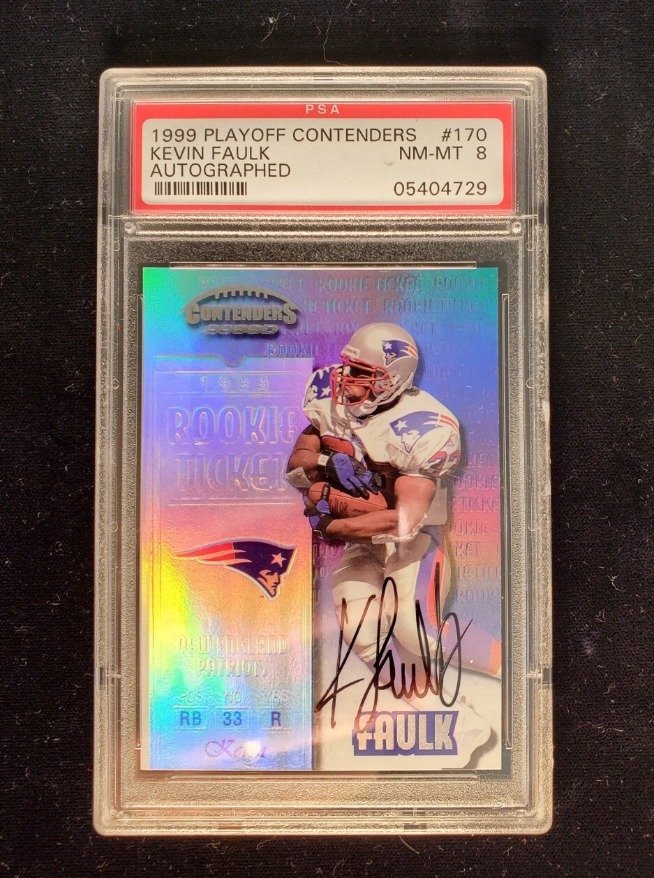 Kevin Faulk Playoff Contenders #170 Autographed