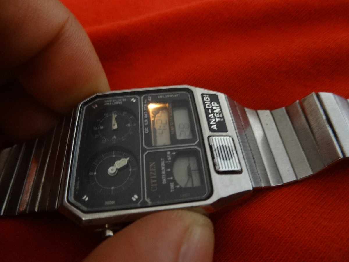 Vintage Citizen Ana Digi Temp 8982-085019 Gn-4-s Wristwatch Vintage Citizen Ana Digi Temp 8982-085019 Gn-4-s Wristwatch