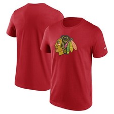 Chicago Blackhawks NHL T-Shirt Tee Primary Logo Graphic Red