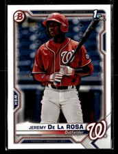 2021 Bowman #BP-25 Jeremy De La Rosa Prospects Card Washington Nationals