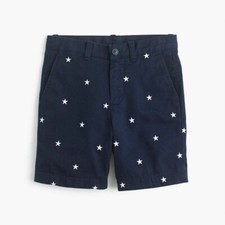 J Crew Crewcuts Boy's Stanton Shorts Glow In Dark Stars size 12 MSRP 49.50 NWT