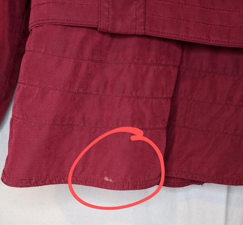 Nils Skiwear Made In America Women’s Size 10 Red Zip Up Ski Jacket Belt - Picture 14 of 14