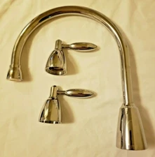 Phylrich Doralfe Skyla Deck Tub Set Long neck faucet Polished Chrome D1220A