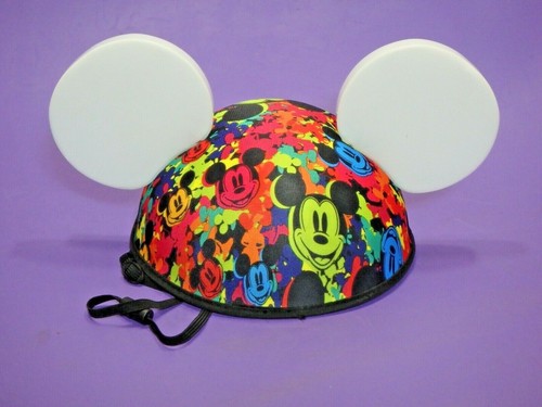 MICKEY MOUSE Light Up Ears HAT Flashing Colors Strap DISNEY PARKS W/BATTERIES - Picture 3 of 10