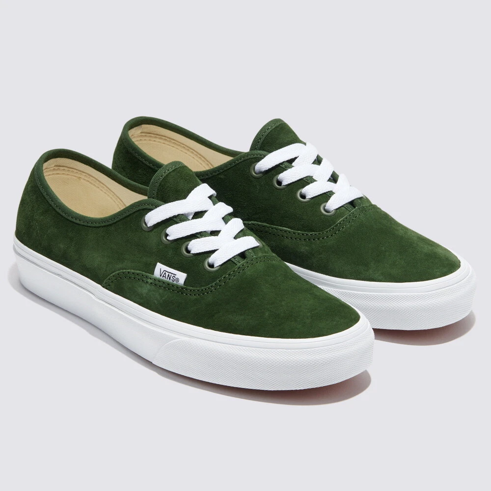 New Vans Authentic Pig Suede Douglas Fir Green Sneakers Low Top Shoes 2023
