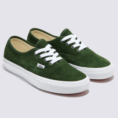 New Vans Authentic Pig Suede Douglas Fir Green Sneakers Low New Vans Authentic Pig Suede Douglas Fir Green Sneakers Low