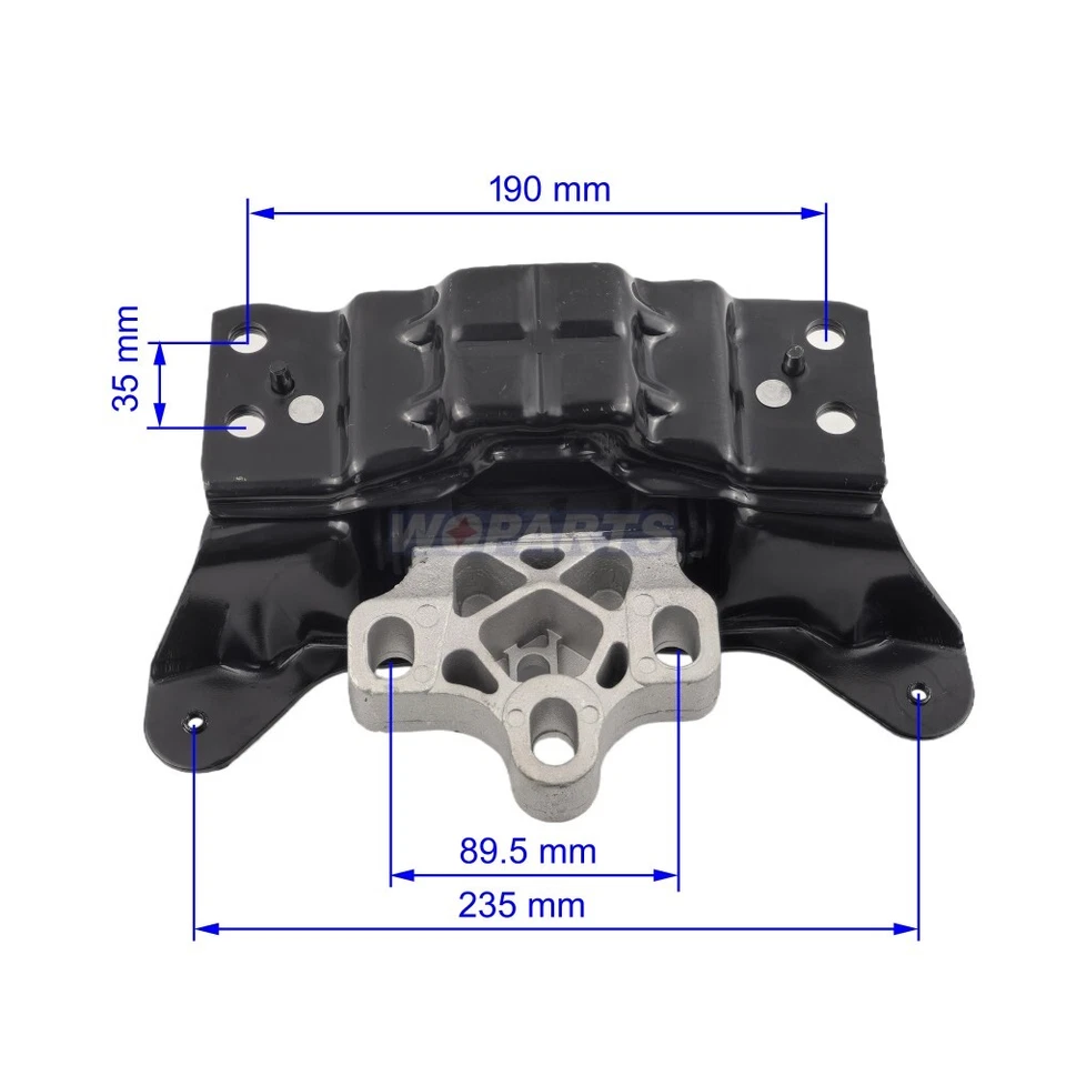 Комплект креплений двигателя и трансмиссии 5 шт подходит для Audi A3, A3 Quattro L4-2,0 л - Изображение 4 из 4