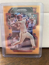 2022 Prizm Base Neon Orange #37 Luke Williams /100 - Philadelphia Phillies