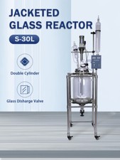 Lab 30L Dual Jacketed Glass Chemical Stirred Reactor for Synthetic Reaction Unit