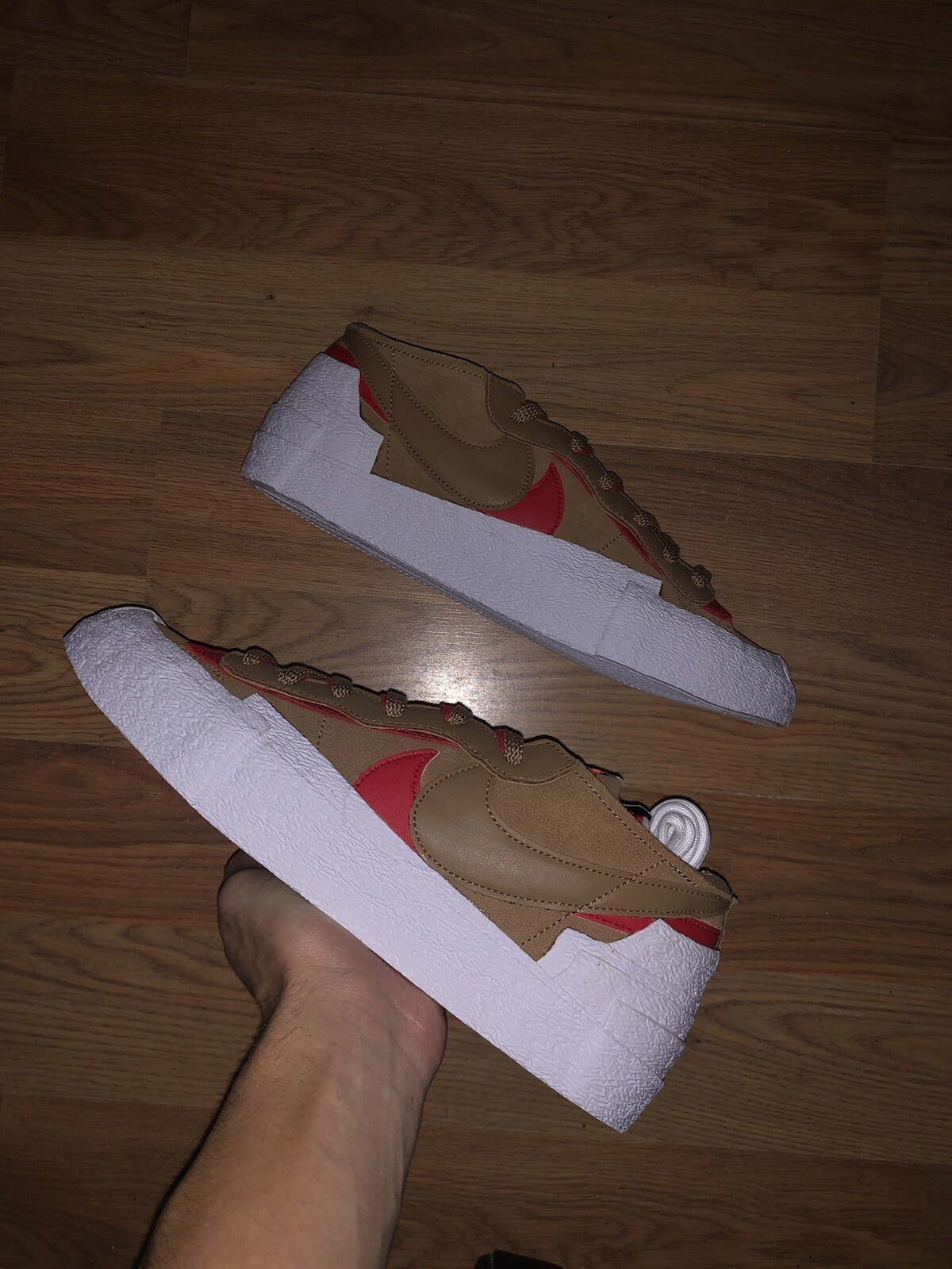 SACAI X NIKE Taglia 11 Nike Blazer Low x Sacai marrone chiaro britannico 2021