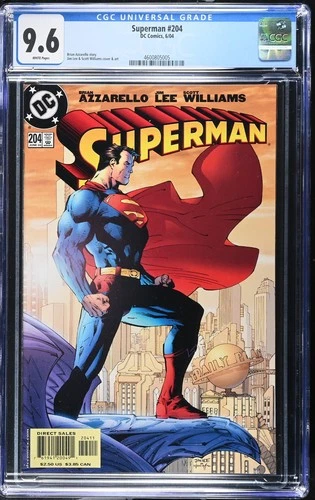 Superman #204 - CGC Graded 9.6 - WHITE Pages - DC Comics - 2004