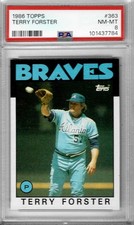 1986 Topps #363 - Terry FORSTER - PSA 8+++ Braves