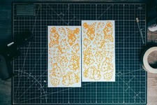 Russian Partizan Camo High Heat Vinyl Stencil Kit - 2x 11"x6" Sheets Cerakote