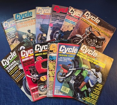 Cycle Magazine 1979 Complete Full Year Lot (12) NO LABEL - Motorcycle 