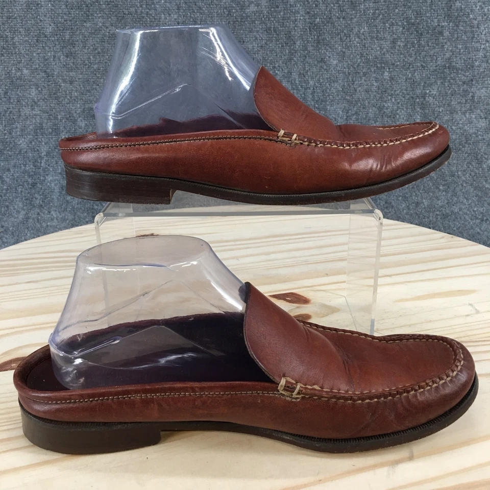 Zapatos Cole Haan para mujer 10 B informales sin cordones sin usar, en caja, mocasines de mula de cuero marrón Foto 2 de 4