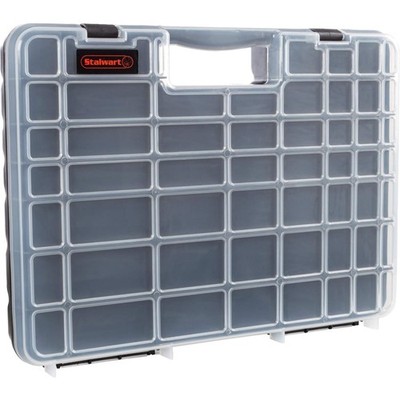 Portable Storage Case Polypropylene 55 Bin Hardware Jewelry Organizer