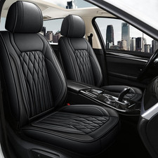 Leather Car Seat Covers Full Set Waterproof Faux Leather Universal Fit For