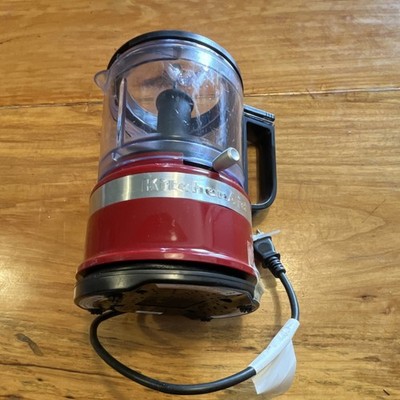 KitchenAid KFC3516 3.5 Cup Mini Food Processor Red Pulse Control 2-Speed