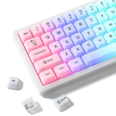 Cute White Jelly Keycaps Transparent Custom Clear Set Cherry MX MDA Profile