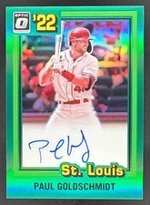 2022 Donruss Optic Paul Goldschmidt Retro 1981 Signatures Green /5 #81S-PG Auto