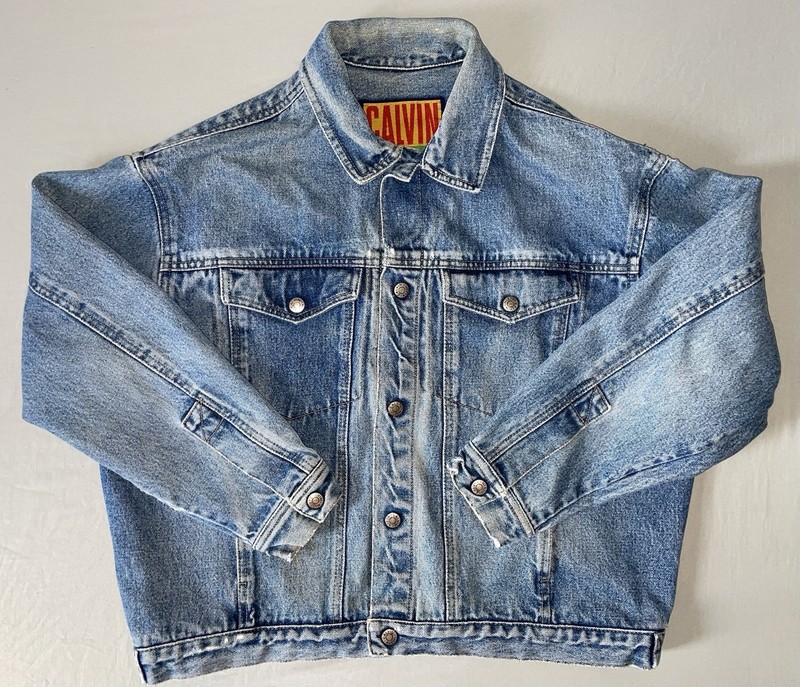 vintage 80’s Calvin Klein denim jean jacket size medium