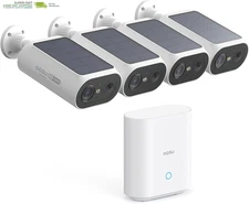 Solar Security Cameras Wireless Outdoor, 2Mins DIY Installation, No Subscription