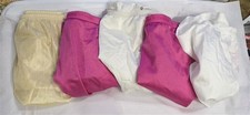 NEW 5 pr Comfort Choice 15 Satin/Nylon Brief Panty Underwear 126584