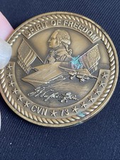 Pièce de 1,75 pouces défi USS George Washington CVN-73 USN