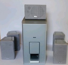 RCA RT 2600 Subwoofer Home Audio Front Center Speakers NO WIRES