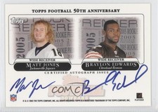 2005 Topps Rookie Premiere Quads Braylon Edwards Troy Williamson #JEWW Auto 9gf