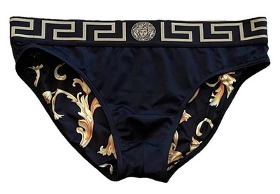 MEN'S ICONIC VERSACE GRECA SWIMSUIT (M)