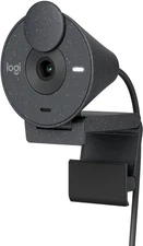 Logitech Brio 300 USB-C Webcam with Privacy Shutter 1920x1080p - Graphite