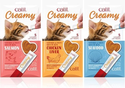 Creamy Lickable Cat Treat, Healthy Cat Treat, Assortment, 15 Count