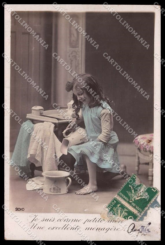 Illustratori Artista Firmato Bambino Camera Vaso Serie 2010 RPPC Cartolina ZG9162