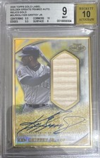 Topps 2020 Gold Label Golden Greats Ken Griffey Jr Framed Auto Rel. #/1 BGS 9/10