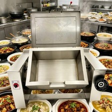 Commercial 38.3Gal 0-90° Electric Tilting Skillet Braising Pan 3PH 220V