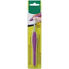 Crochet Hook 4.0mm Size G, Purple, Knitting Needle, Soft Grip