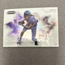 Panini 2023 Prizm Draft Picks Color Blast Quentin Johnston #CB-7 TCU Football