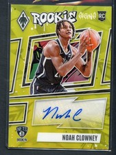 /35 Noah Clowney 2023-24 Panini Phoenix Rookie Signs Yellow Gold #RS-NCW Auto RC