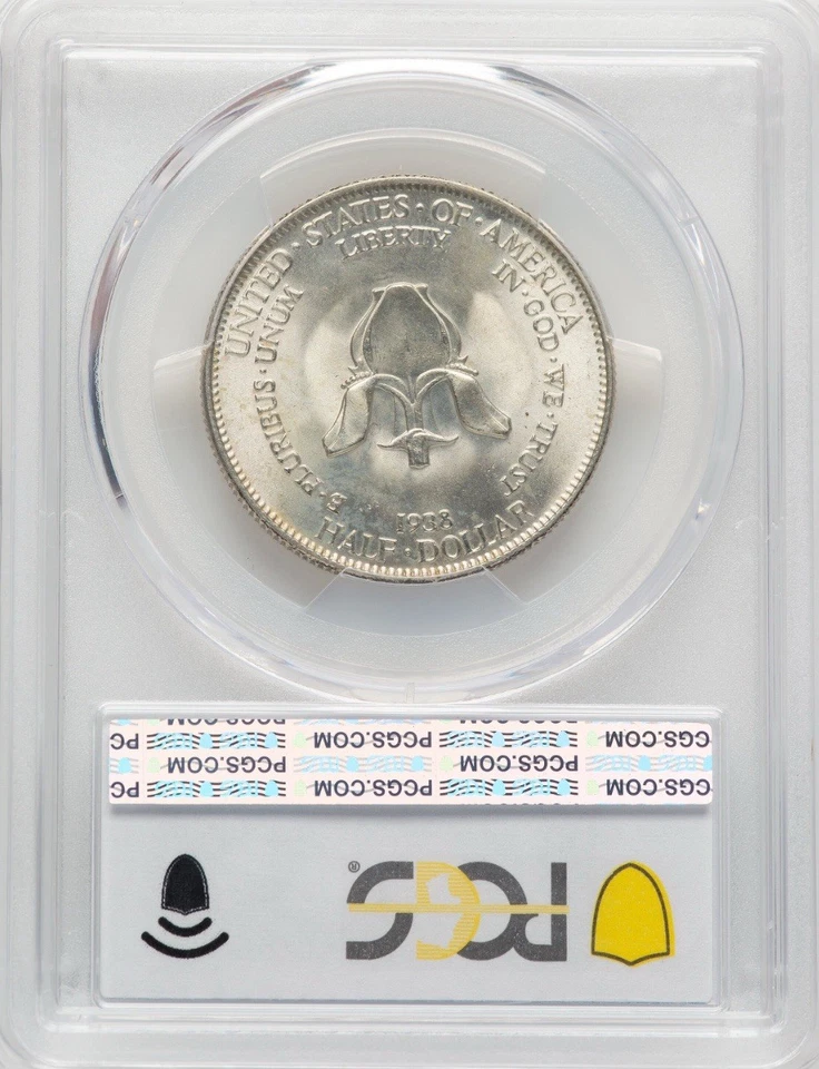 1938 New Rochelle -50C- Commemorative Silver Half Dollar-PCGS MS65-Gorgeous - Image 2 of 2